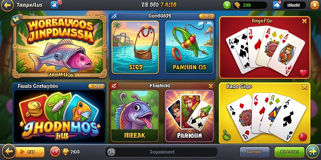 Dunia game yang penuh warna dan detail.