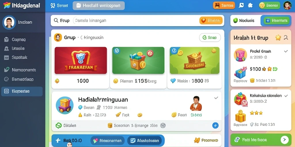 Tangkapan layar ketiga menunjukkan interaksi sosial dengan pemain lain.
